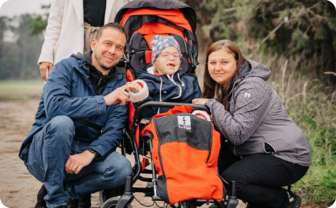 Fotografie Lucinky a rodičů